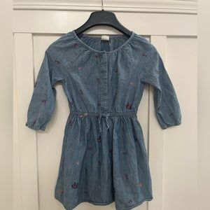 Gap Kids Chambray Valentine Dress sz M